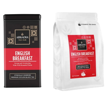 Arkadia English Breakfast Pyramid Tea Bags – 100 TEA BAGS (300g)